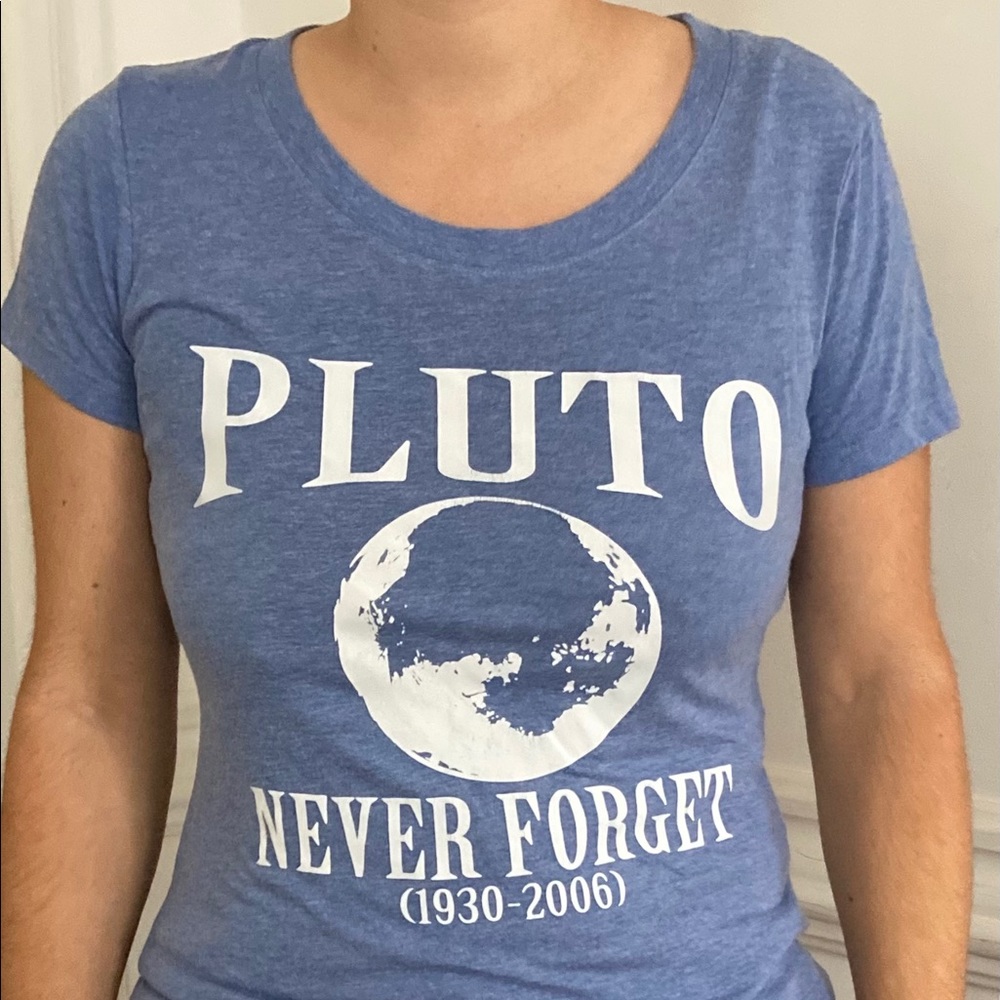 Planet Pluto Blue T-Shirt